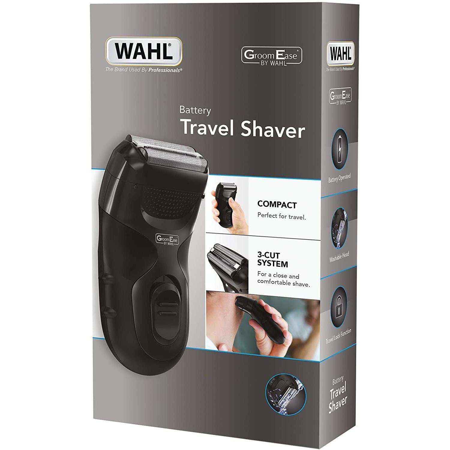 Wahl Travel Shaver with Durable Foil Guard, 3-Cut System for a Smooth Shave - Healthxpress.ie